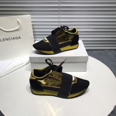 BALENCIAGA 발렌시아가 옐로우 골드 스니커즈