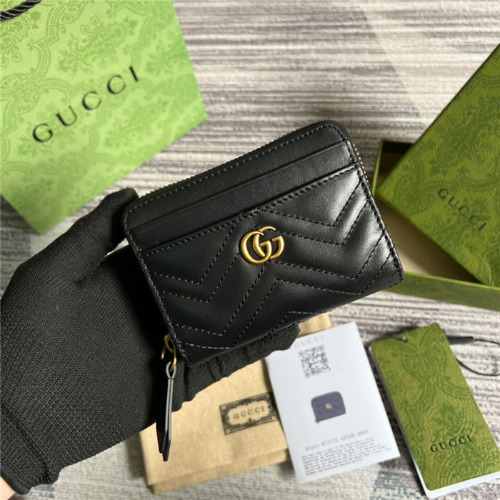 GUCCI 구찌 GG 마몽 마트라셰 지퍼 카드지갑 671772 3COLOR