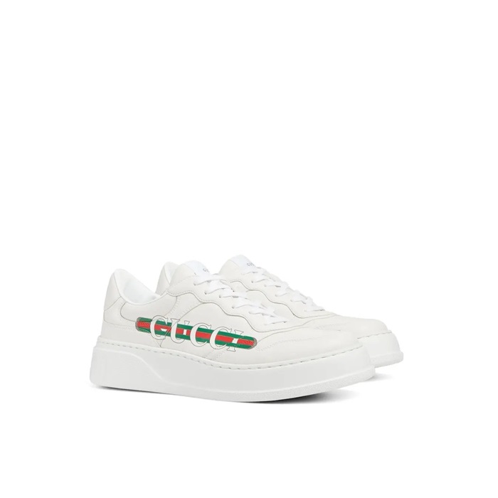 GUCCI 구찌 남성용 화이트 스니커즈