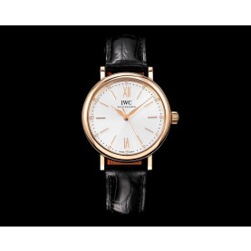 IWC 아이더블유씨 포르토피노 34 로즈골드 화이트다이얼