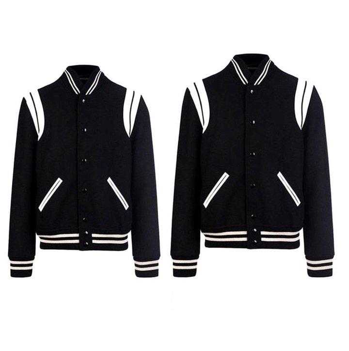 SAINT LAURENT 생로랑 커플 스타디움 울 블루종