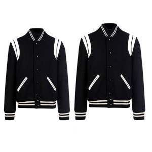 SAINT LAURENT 생로랑 커플 스타디움 울 블루종