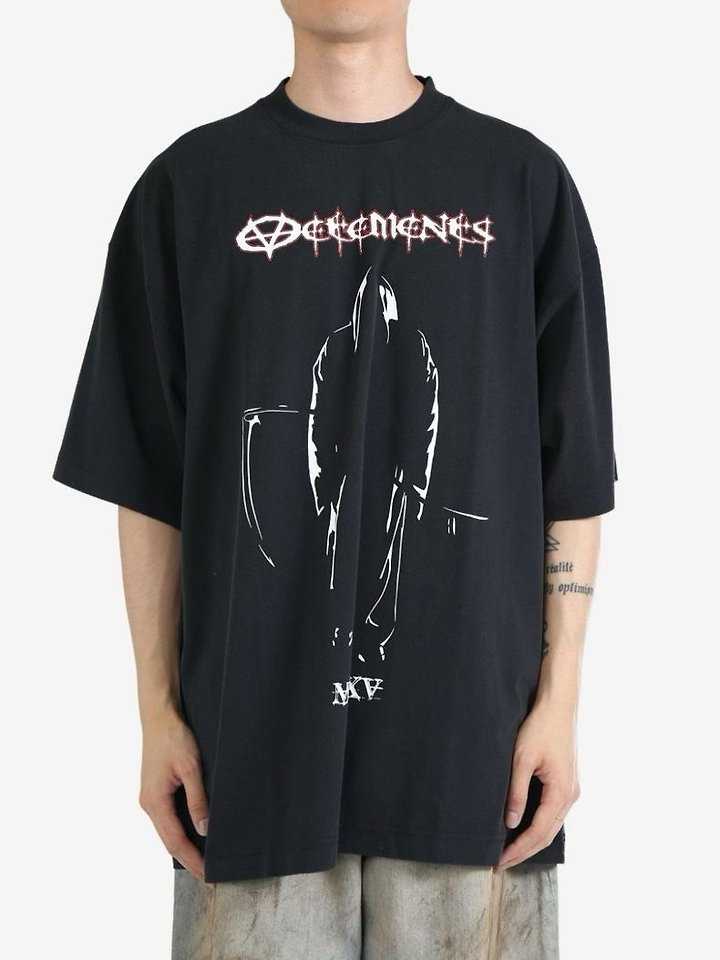 VETEMENTS 베트멍 리퍼 로고 반팔 티셔츠