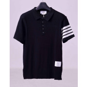 ●4월 판매 17위● THOM BROWNE 톰브라운 니트 카라 반팔 3COLOR