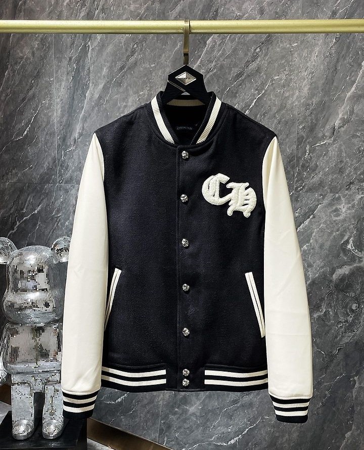 CHROME HEARTS 크롬하츠 7040 부클 홀스슈 바시티 자켓