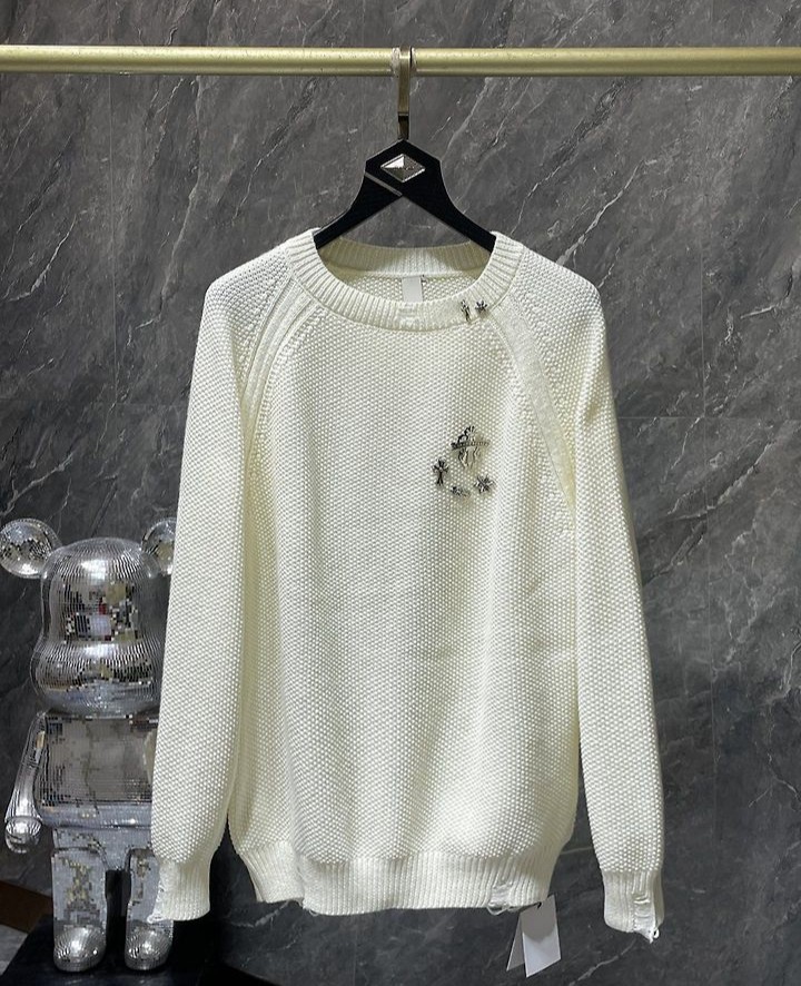 CHROME HEARTS 크롬하츠 7041 하드웨어 멀티 아이콘 니트 3COLOR 