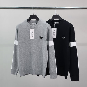 PRADA 프라다 로고와펜 암라인 니트