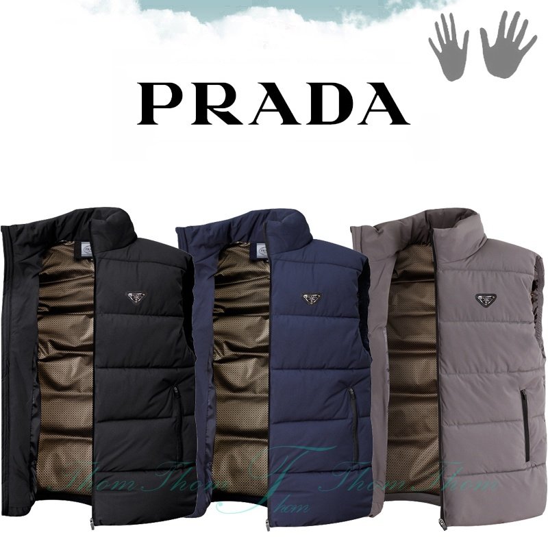 PRADA 프라다 골든 패딩 베스트