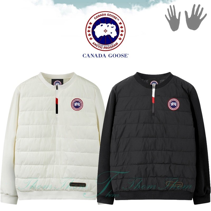 CANADA GOOSE 캐나다구스 삼색 지퍼 패딩 맨투맨