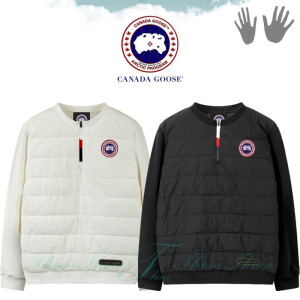 CANADA GOOSE 캐나다구스 삼색 지퍼 패딩 맨투맨