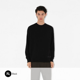 BURBERRY 버버리 레터링 자수 라운드 니트 (남성)