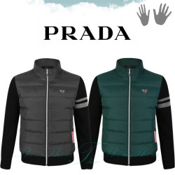 PRADA 프라다 덕다운 니트 패딩 점퍼