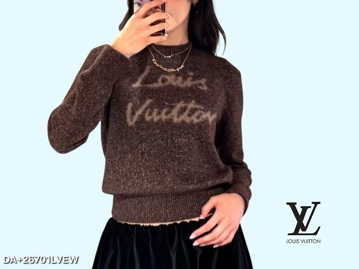 LOUIS VUITTON 루이비통 레터링 커시브 시그니처 풀오버 니트
