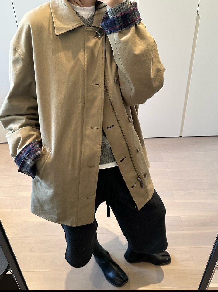 MAISON MARGIELA 메종마르지엘라 MM6 리버시블 체크 자켓